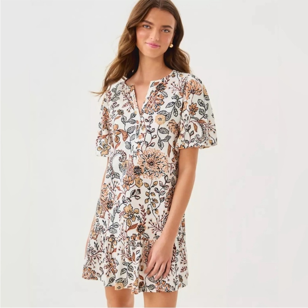 Lilly Pulitzer Amesbury dress coconut take meowt XL NWT 138.00 T shirt dress